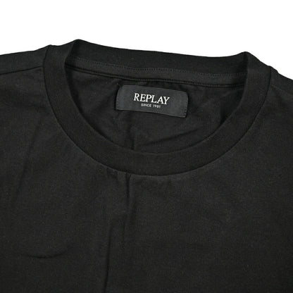 REPLAY ストレッチコットン 半袖Tシャツ ブラック M | GUARDAROBA MILANO OFFICIAL STORE