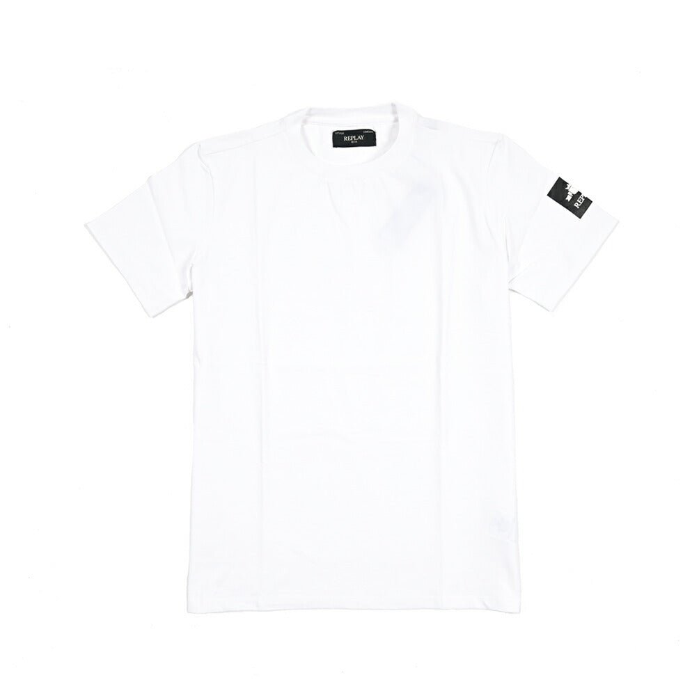 REPLAY ストレッチコットン 半袖Tシャツ ホワイト L | GUARDAROBA MILANO OFFICIAL STORE
