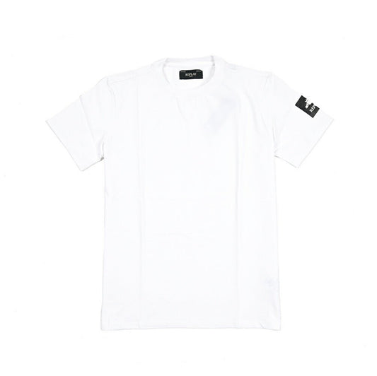 REPLAY ストレッチコットン 半袖Tシャツ ホワイト L | GUARDAROBA MILANO OFFICIAL STORE