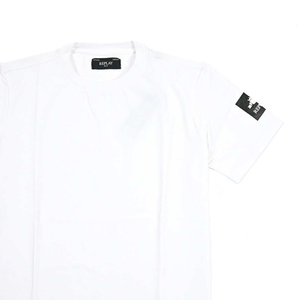 REPLAY ストレッチコットン 半袖Tシャツ ホワイト L | GUARDAROBA MILANO OFFICIAL STORE