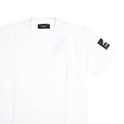 REPLAY ストレッチコットン 半袖Tシャツ ホワイト L | GUARDAROBA MILANO OFFICIAL STORE
