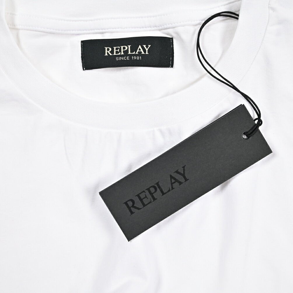 REPLAY ストレッチコットン 半袖Tシャツ ホワイト XS | GUARDAROBA MILANO OFFICIAL STORE