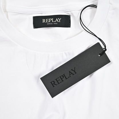 REPLAY ストレッチコットン 半袖Tシャツ ホワイト XS | GUARDAROBA MILANO OFFICIAL STORE