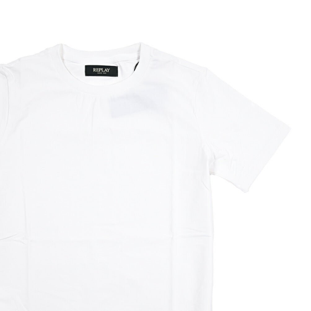REPLAY ストレッチコットン 半袖Tシャツ ホワイト XS | GUARDAROBA MILANO OFFICIAL STORE
