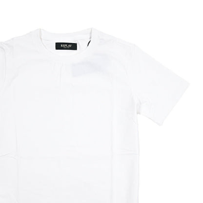 REPLAY ストレッチコットン 半袖Tシャツ ホワイト XS | GUARDAROBA MILANO OFFICIAL STORE