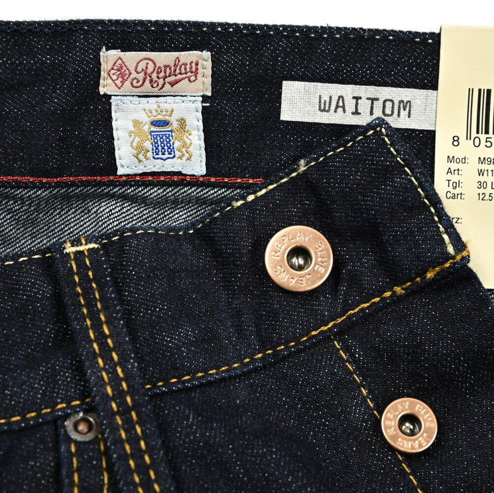 REPLAY WAITOM コットン100%デニム レギュラーフィットジーンズ / M983｜429141-W30-L32｜GUARDAROBA MILANO OFFICIAL STORE