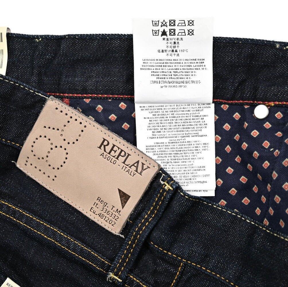 REPLAY WAITOM コットン100%デニム レギュラーフィットジーンズ / M983｜429141-W30-L32｜GUARDAROBA MILANO OFFICIAL STORE