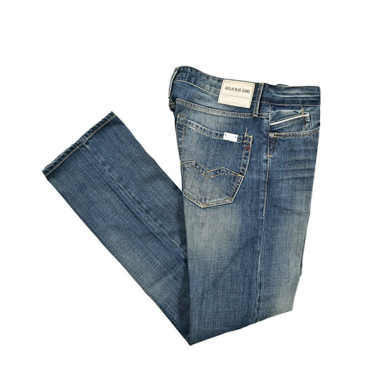 REPLAY WAITOM コットン100%デニム レギュラーフィットジーンズ / M983｜429151-W32-L34｜GUARDAROBA MILANO OFFICIAL STORE