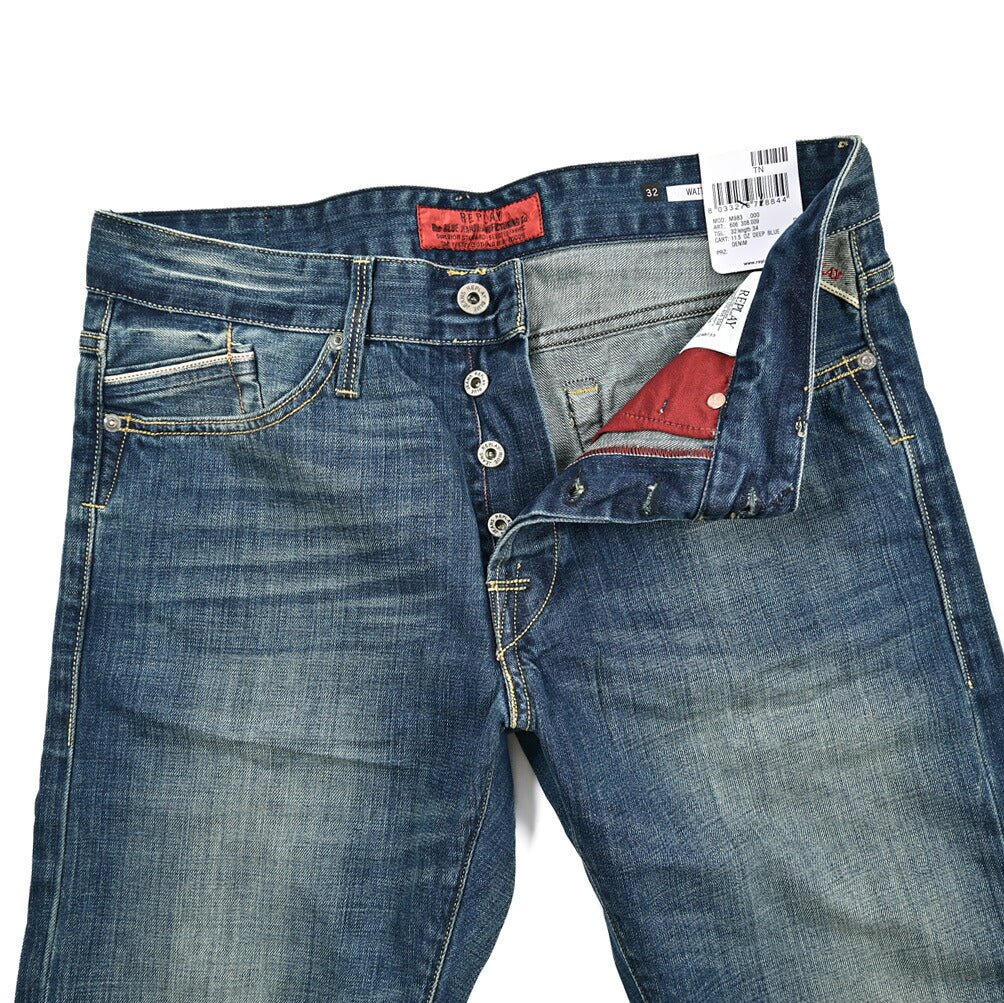 REPLAY WAITOM コットン100%デニム レギュラーフィットジーンズ / M983｜429151-W32-L34｜GUARDAROBA MILANO OFFICIAL STORE