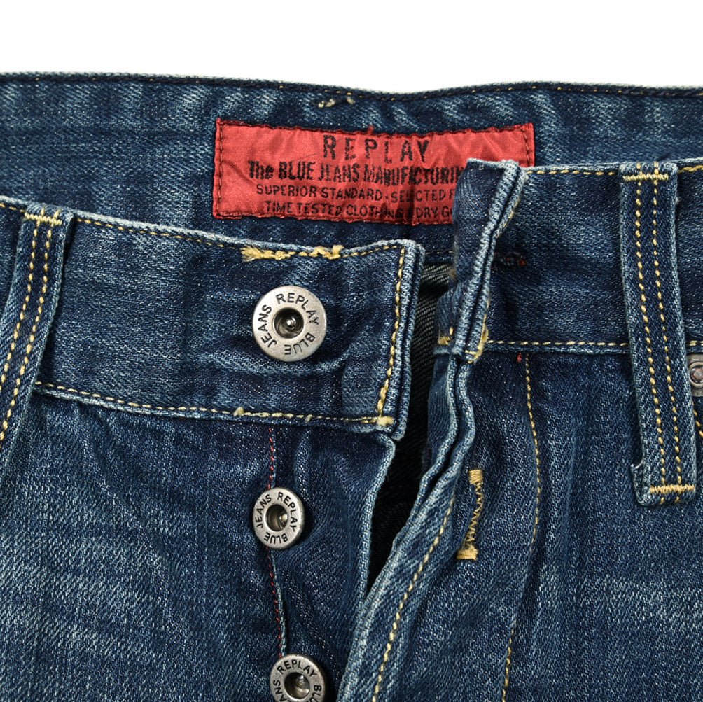 REPLAY WAITOM コットン100%デニム レギュラーフィットジーンズ / M983｜429151-W32-L34｜GUARDAROBA MILANO OFFICIAL STORE