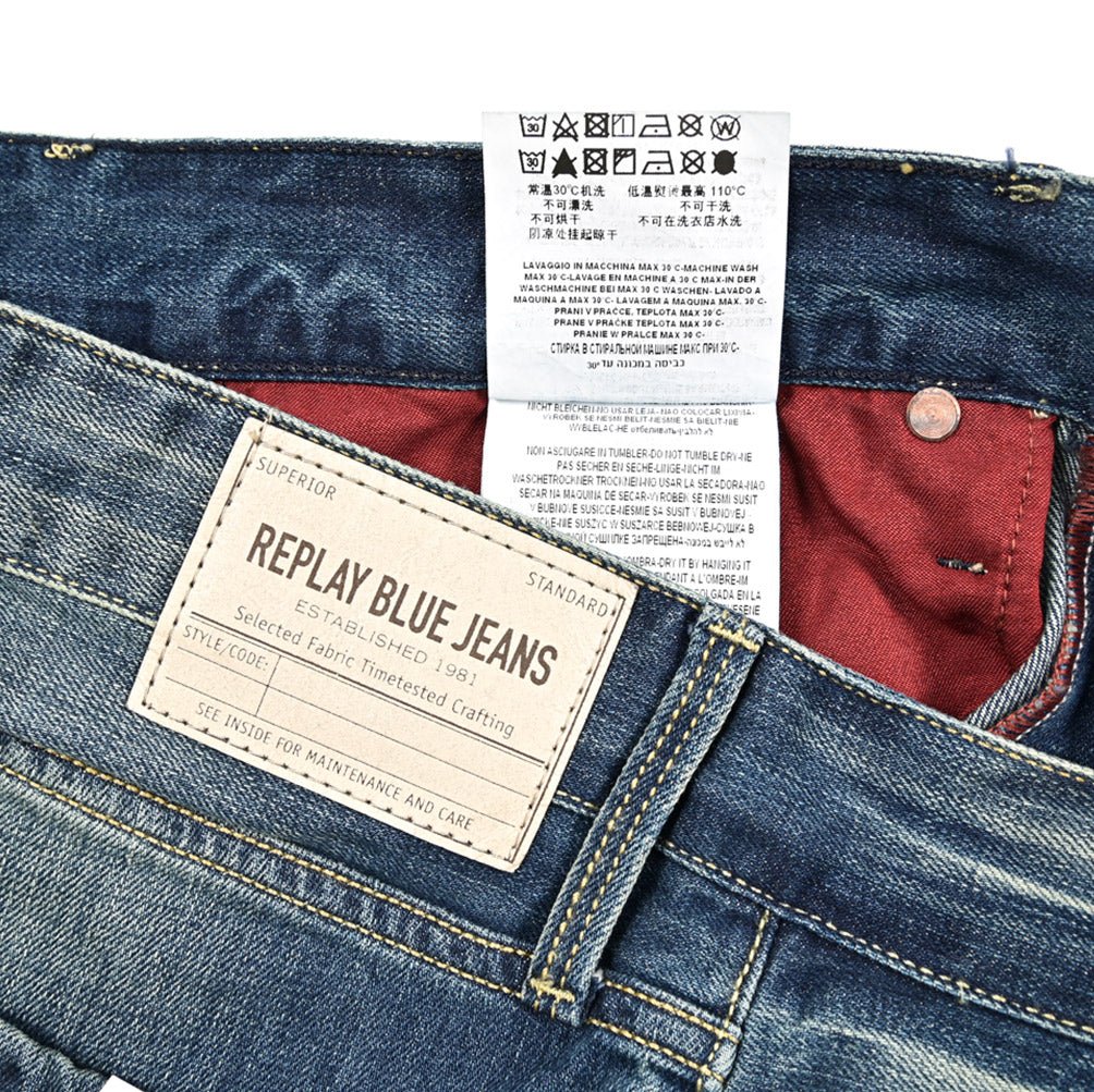 REPLAY WAITOM コットン100%デニム レギュラーフィットジーンズ / M983｜429151-W32-L34｜GUARDAROBA MILANO OFFICIAL STORE