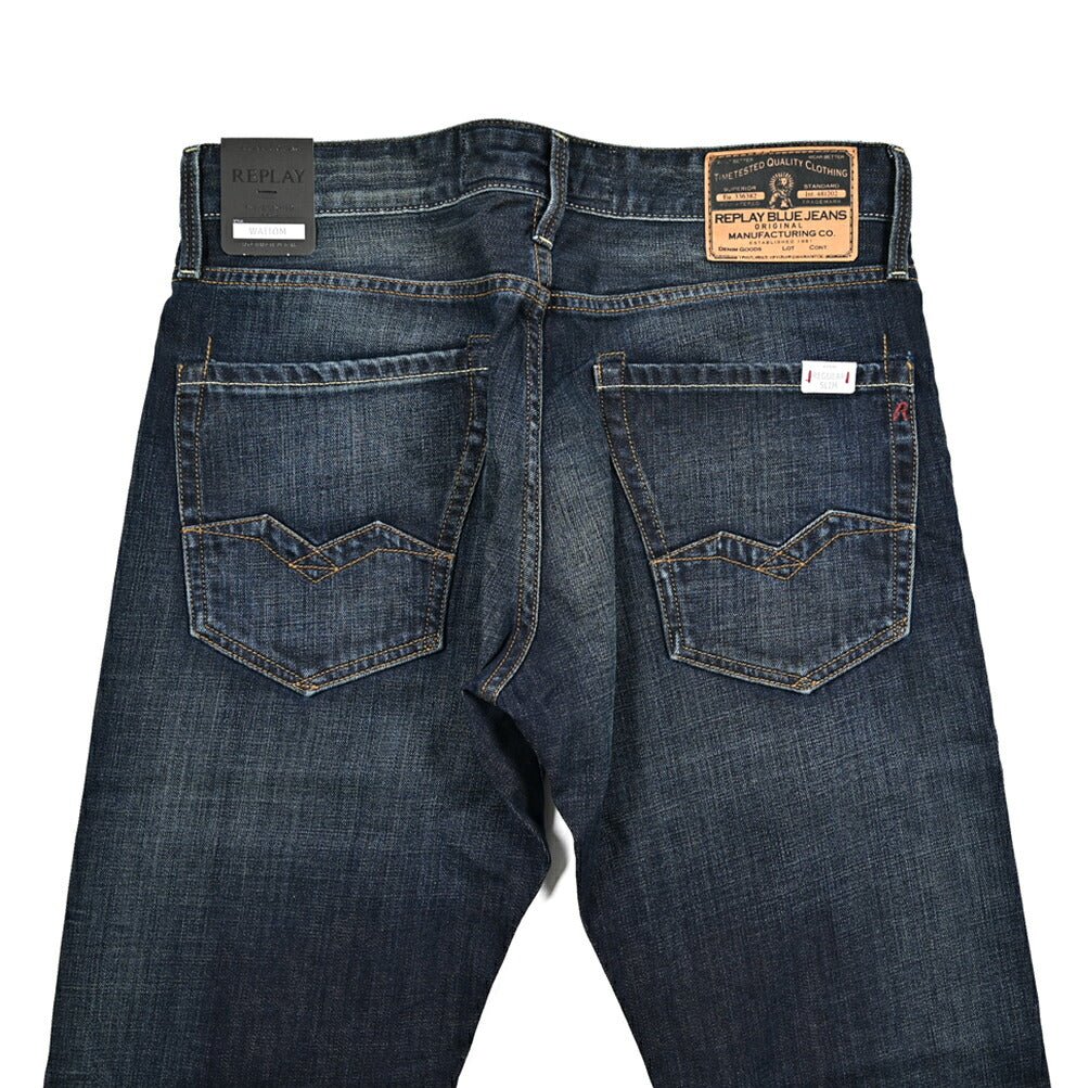 REPLAY WAITOM コットン100%デニム レギュラーフィットジーンズ / M983｜429252-W32-L32｜GUARDAROBA MILANO OFFICIAL STORE