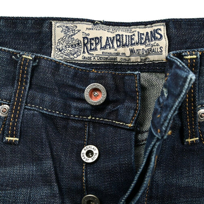 REPLAY WAITOM コットン100%デニム レギュラーフィットジーンズ / M983｜429252-W32-L32｜GUARDAROBA MILANO OFFICIAL STORE