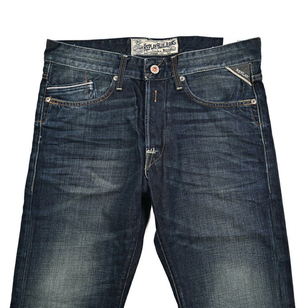 REPLAY WAITOM コットン100%デニム レギュラーフィットジーンズ / M983｜429252-W32-L32｜GUARDAROBA MILANO OFFICIAL STORE