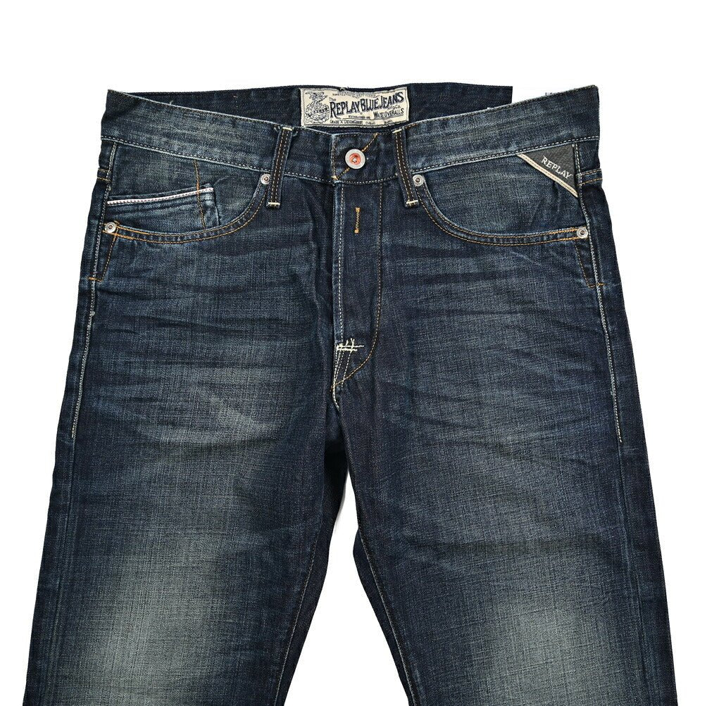 REPLAY WAITOM コットン100%デニム レギュラーフィットジーンズ / M983｜429273-W32-L32｜GUARDAROBA MILANO OFFICIAL STORE