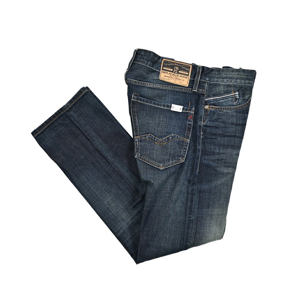 REPLAY WAITOM コットン100%デニム レギュラーフィットジーンズ / M983｜429273-W32-L32｜GUARDAROBA MILANO OFFICIAL STORE