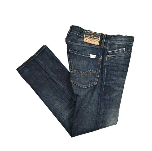 REPLAY WAITOM コットン100%デニム レギュラーフィットジーンズ / M983｜429273-W32-L32｜GUARDAROBA MILANO OFFICIAL STORE