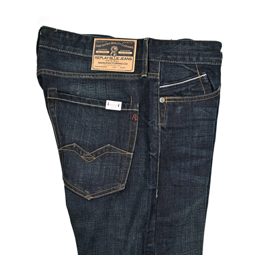 REPLAY WAITOM コットン100%デニム レギュラーフィットジーンズ / M983｜429319｜GUARDAROBA MILANO OFFICIAL STORE