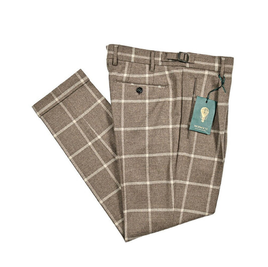 SALE｜BERWICH RETRO ウールフランネル ワンタックスラックス｜413483 - 50｜GUARDAROBA MILANO OFFICIAL STORE