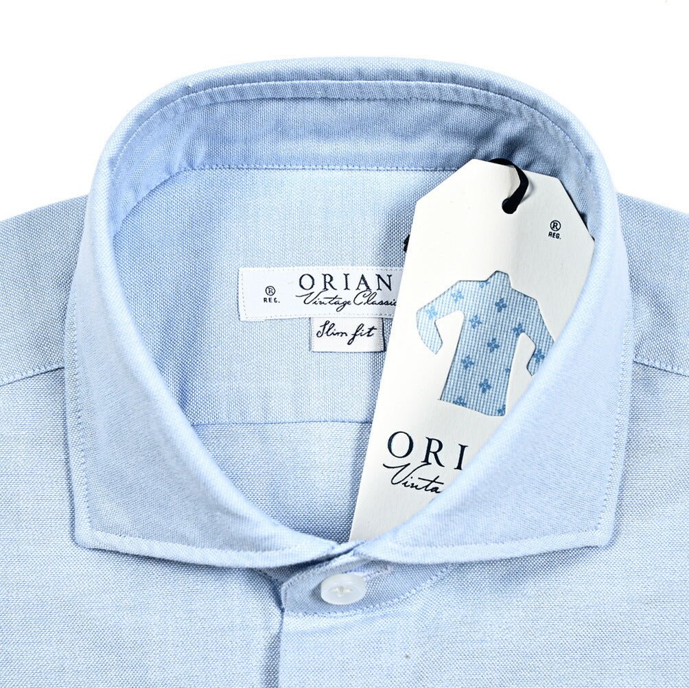 SALE｜24 - 25AW ORIAN Vintage Classic コットン100% ホリゾンタルカラードレスシャツ｜GUARDAROBA MILANO OFFICIAL STORE