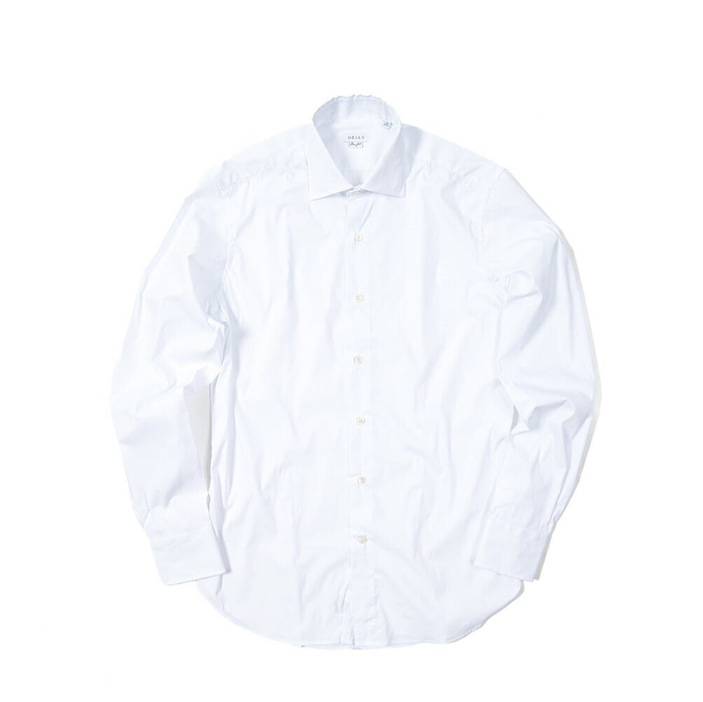 SALE｜24SS ORIAN SLIM FIT ストレッチコットン ワイドカラードレスシャツ