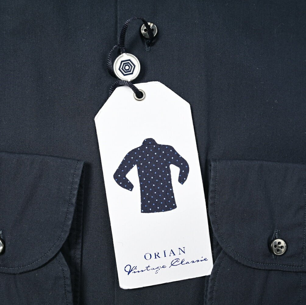 SALE｜24SS ORIAN Vintage Classic SLIM FIT コットン100% ホリゾンタルカラードレスシャツ｜GUARDAROBA MILANO OFFICIAL STORE