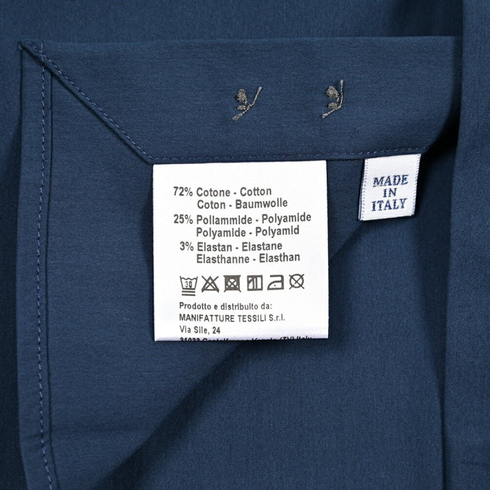 SALE｜ORIAN オリアン / ストレッチコットン ホリゾンタルカラーシャツ