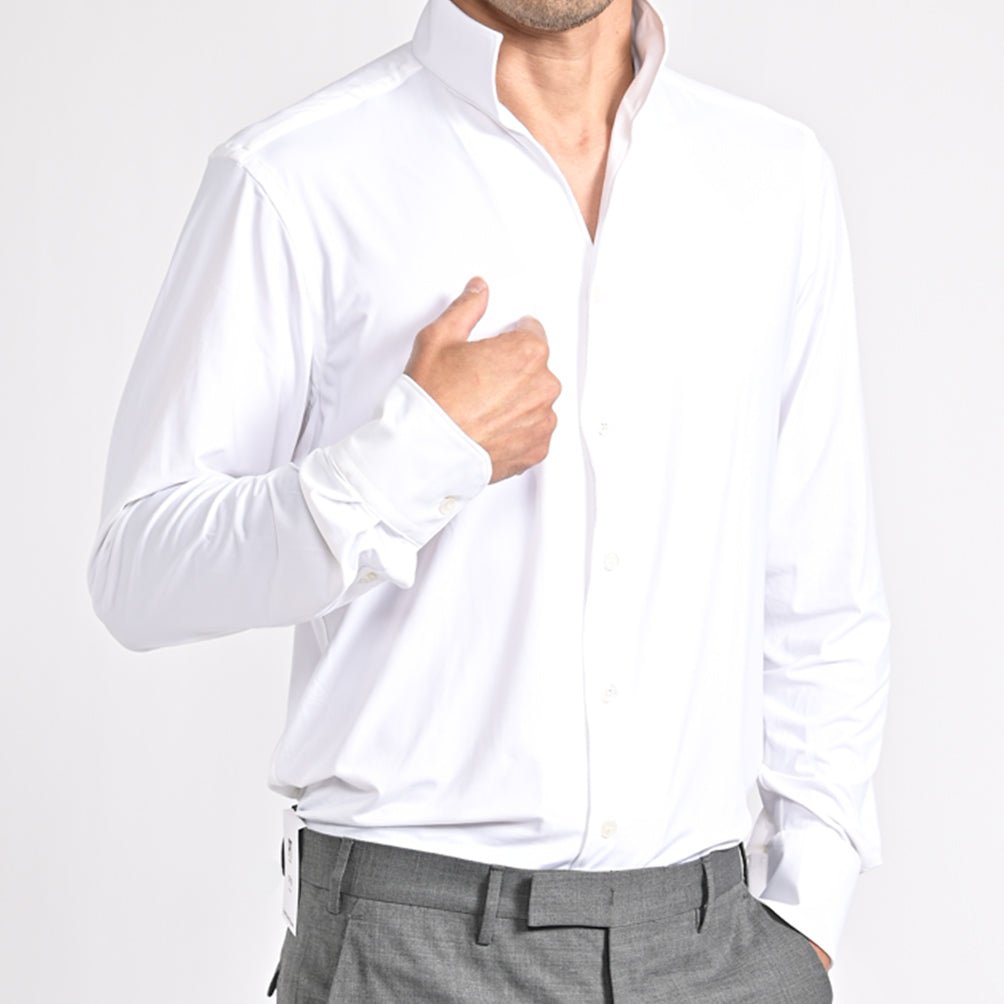 SALE｜25 - 26AW ORIAN Functional Garment ストレッチナイロン スキッパーシャツ｜426851-38｜GUARDAROBA MILANO OFFICIAL STORE