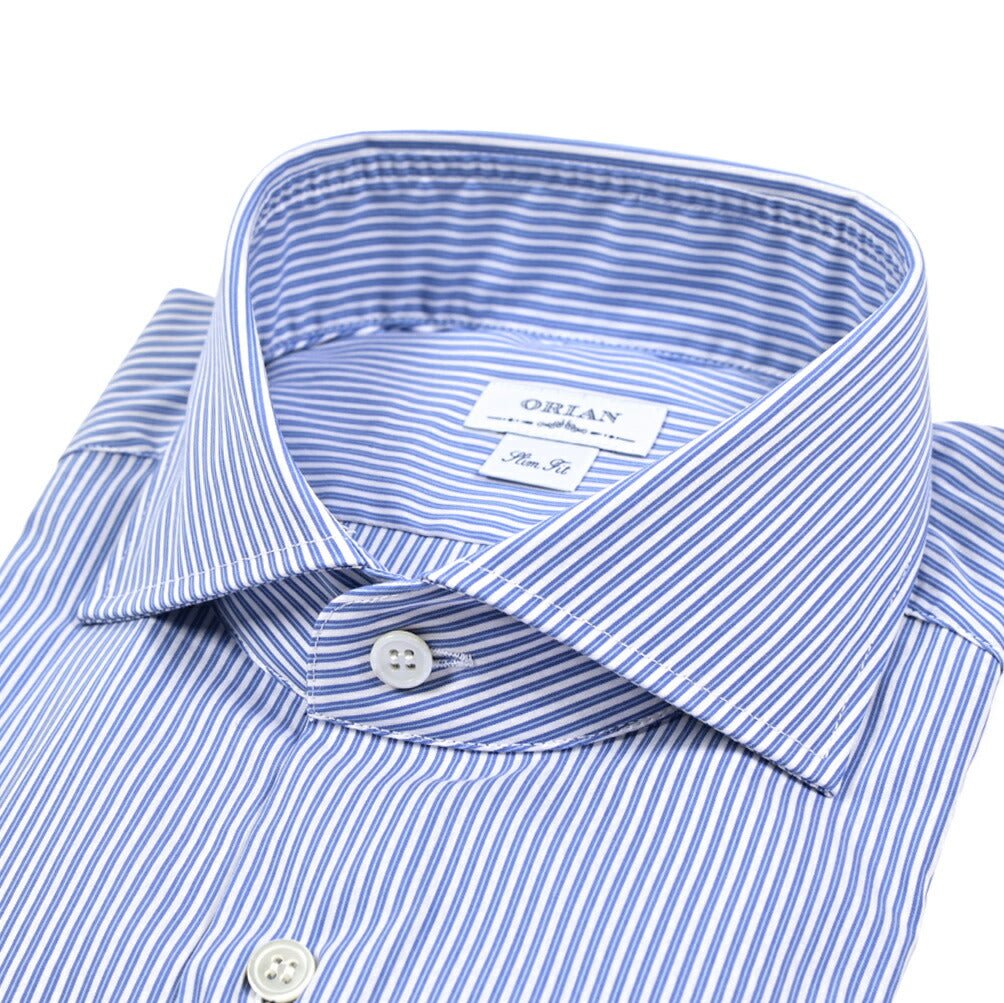 SALE｜ORIAN オリアン / ストレッチコットン ホリゾンタルカラーシャツ