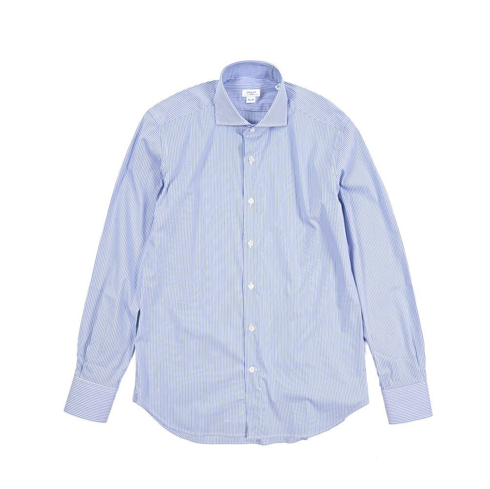 SALE｜BARBA バルバ / コットン100% ホリゾンタルカラーシャツ