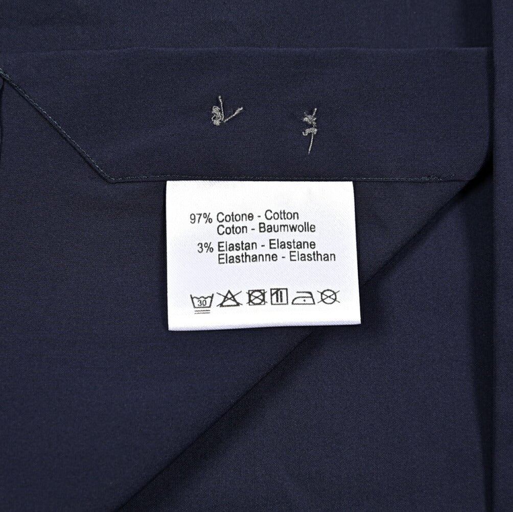 SALE｜ORIAN オリアン / ストレッチコットン ホリゾンタルカラーシャツ