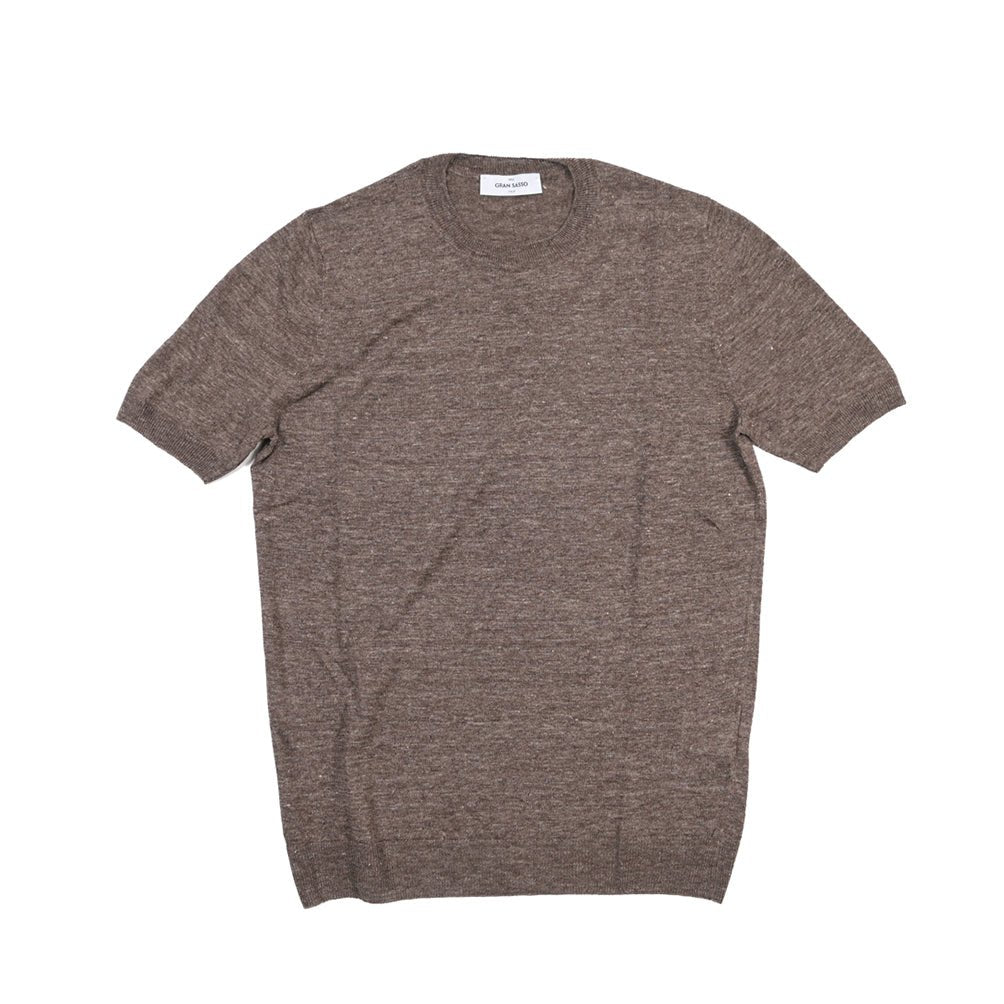 SALE｜26SS GRAN SASSO リネン100% サマーニットTシャツ A.グレー 48 | GUARDAROBA MILANO OFFICIAL STORE
