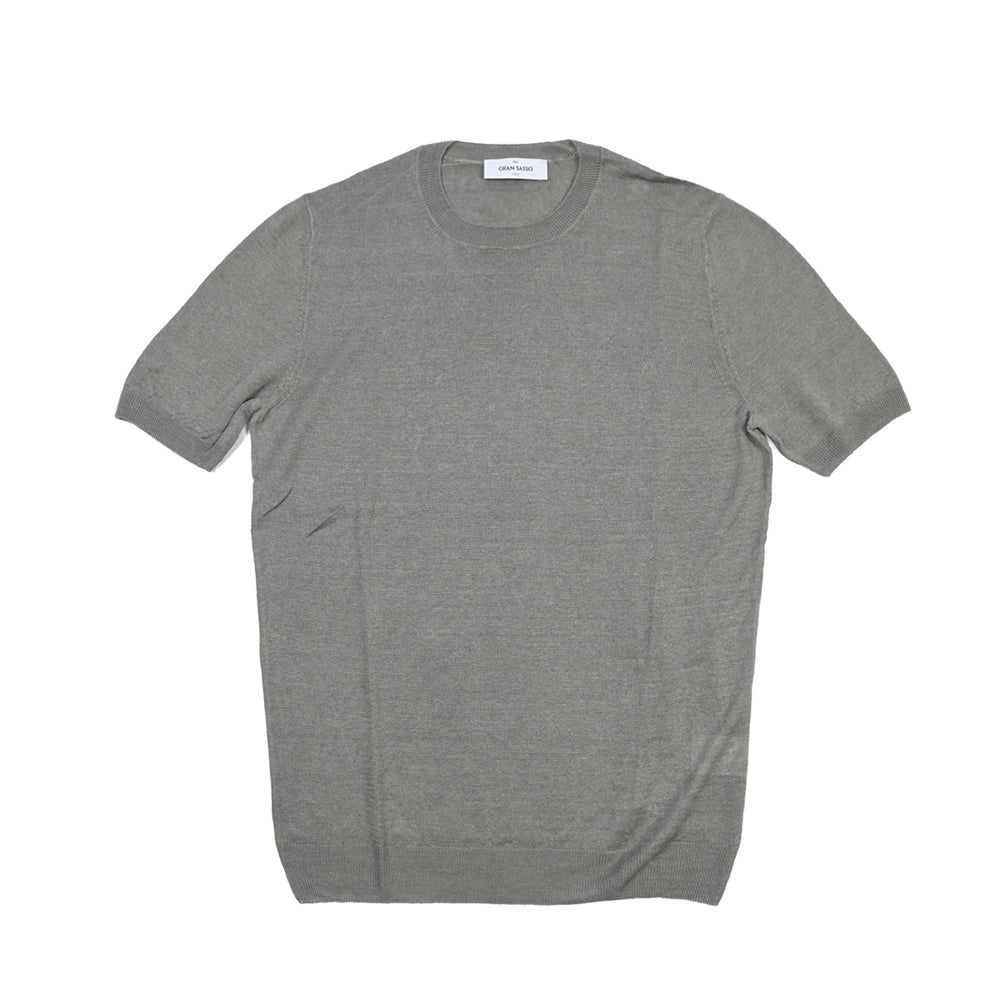 SALE｜26SS GRAN SASSO リネン100% サマーニットTシャツ A.グレー 48 | GUARDAROBA MILANO OFFICIAL STORE