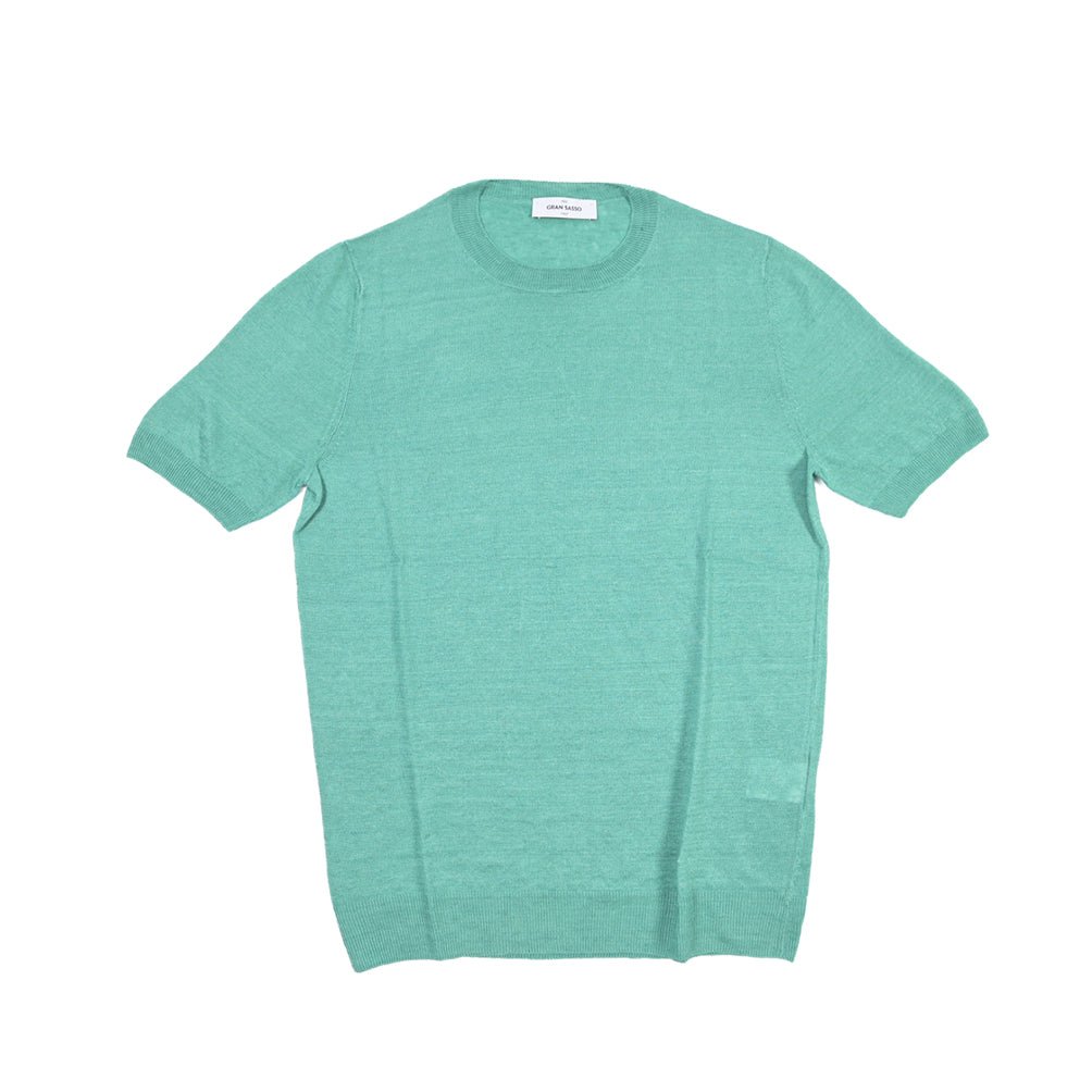 SALE｜26SS GRAN SASSO リネン100% サマーニットTシャツ A.グレー 48 | GUARDAROBA MILANO OFFICIAL STORE
