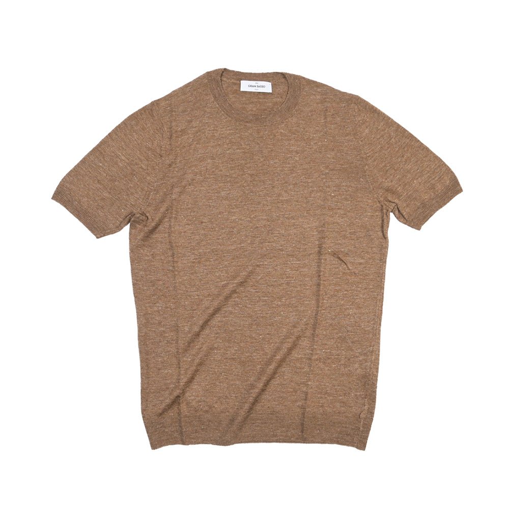 SALE｜26SS GRAN SASSO リネン100% サマーニットTシャツ A.グレー 48 | GUARDAROBA MILANO OFFICIAL STORE