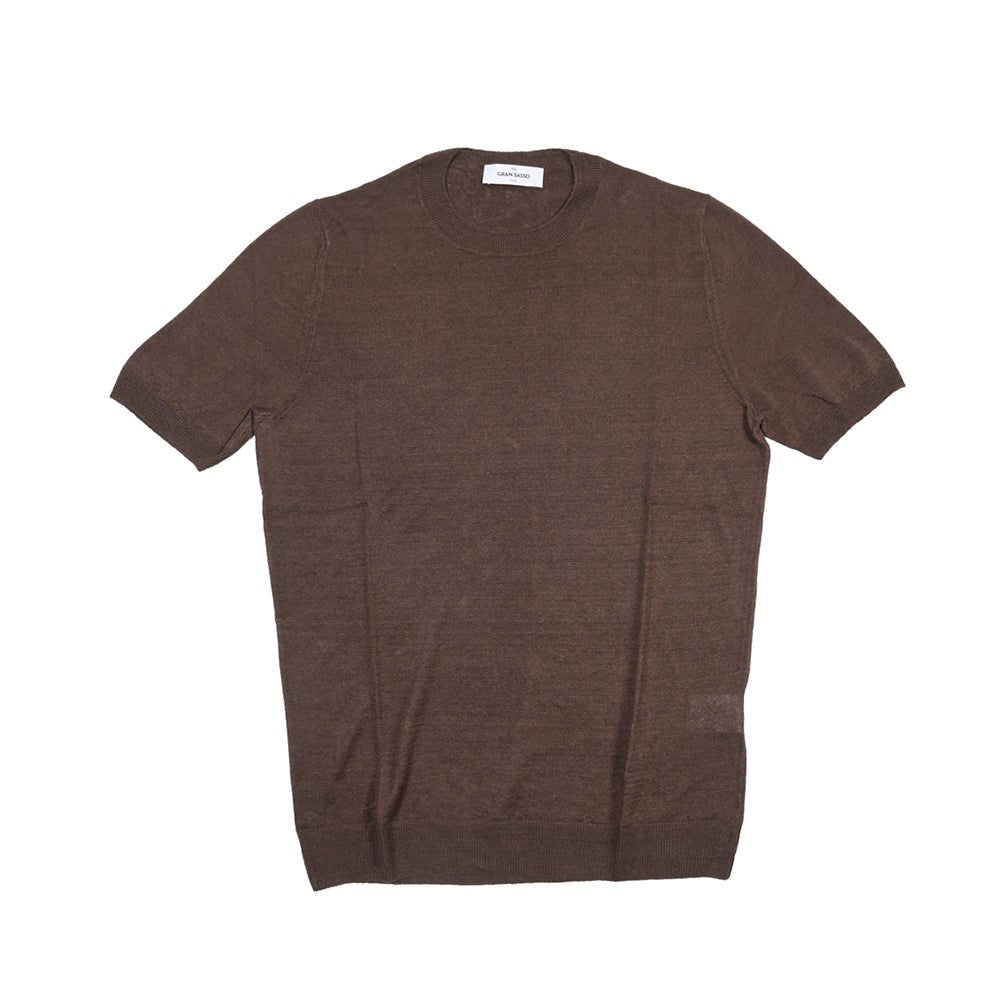 SALE｜26SS GRAN SASSO リネン100% サマーニットTシャツ A.グレー 48 | GUARDAROBA MILANO OFFICIAL STORE