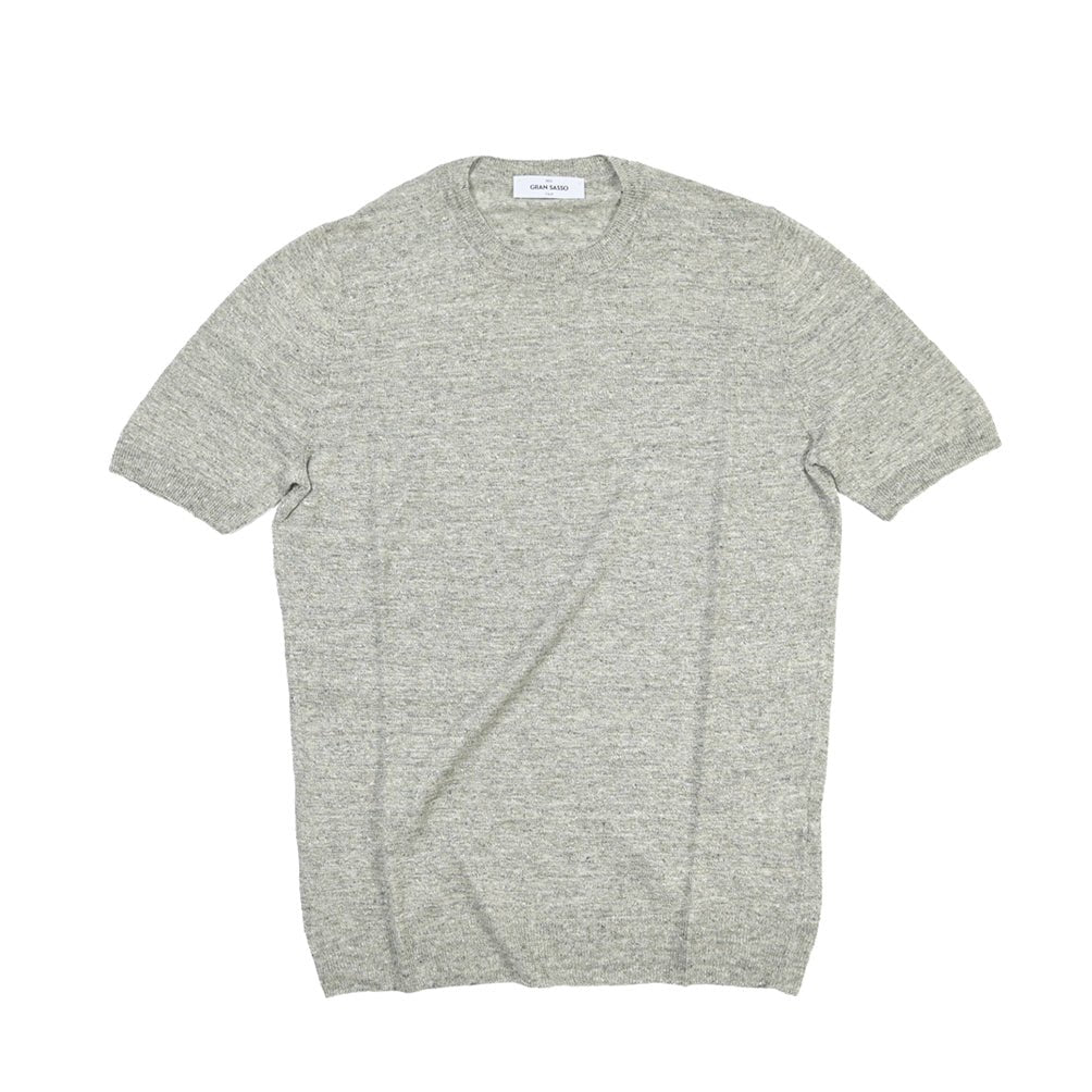 SALE｜26SS GRAN SASSO リネン100% サマーニットTシャツ A.グレー 48 | GUARDAROBA MILANO OFFICIAL STORE