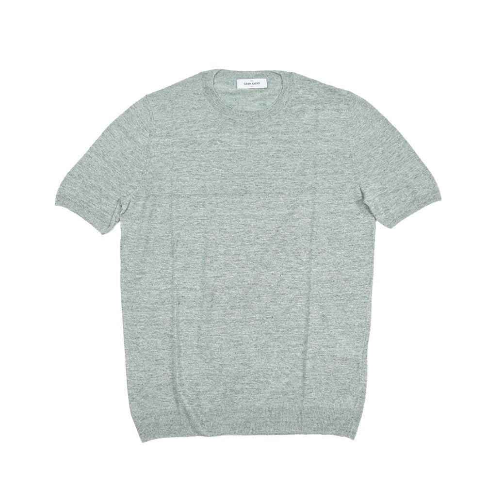 SALE｜26SS GRAN SASSO リネン100% サマーニットTシャツ A.グレー 48 | GUARDAROBA MILANO OFFICIAL STORE