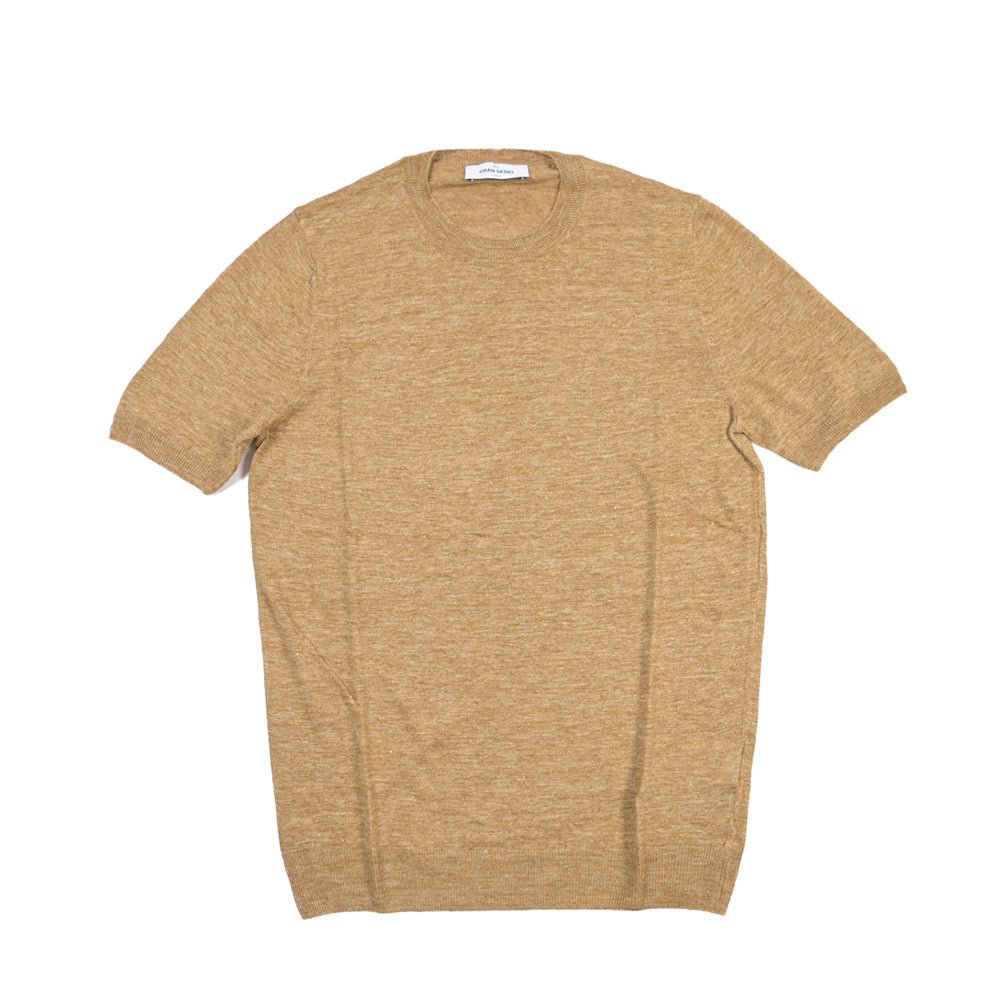 SALE｜26SS GRAN SASSO リネン100% サマーニットTシャツ A.グレー 48 | GUARDAROBA MILANO OFFICIAL STORE