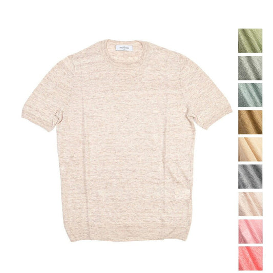 SALE｜26SS GRAN SASSO リネン100% サマーニットTシャツ A.グレー 48 | GUARDAROBA MILANO OFFICIAL STORE