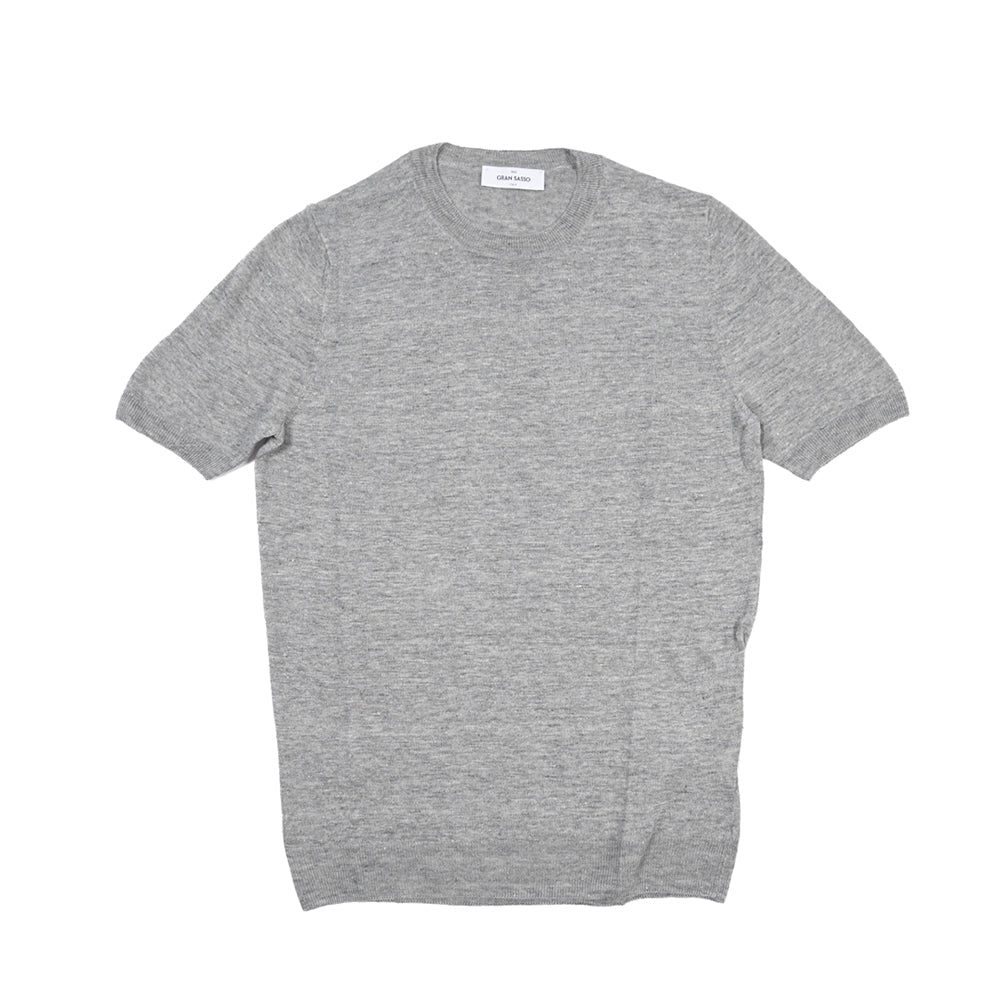 SALE｜26SS GRAN SASSO リネン100% サマーニットTシャツ A.グレー 48 | GUARDAROBA MILANO OFFICIAL STORE