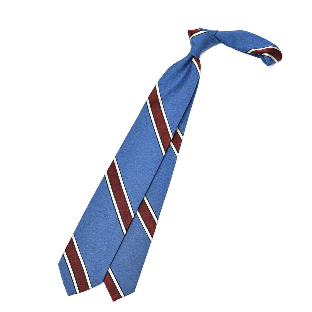 SALE｜BARBA シルク100% レジメンタル柄ネクタイ(セッテピエゲ)｜428351｜GUARDAROBA MILANO OFFICIAL STORE