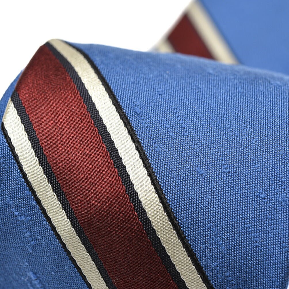 SALE｜BARBA シルク100% レジメンタル柄ネクタイ(セッテピエゲ)｜428351｜GUARDAROBA MILANO OFFICIAL STORE