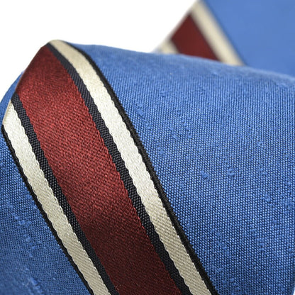 SALE｜BARBA シルク100% レジメンタル柄ネクタイ(セッテピエゲ)｜428351｜GUARDAROBA MILANO OFFICIAL STORE
