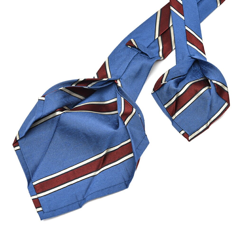 SALE｜BARBA シルク100% レジメンタル柄ネクタイ(セッテピエゲ)｜428351｜GUARDAROBA MILANO OFFICIAL STORE