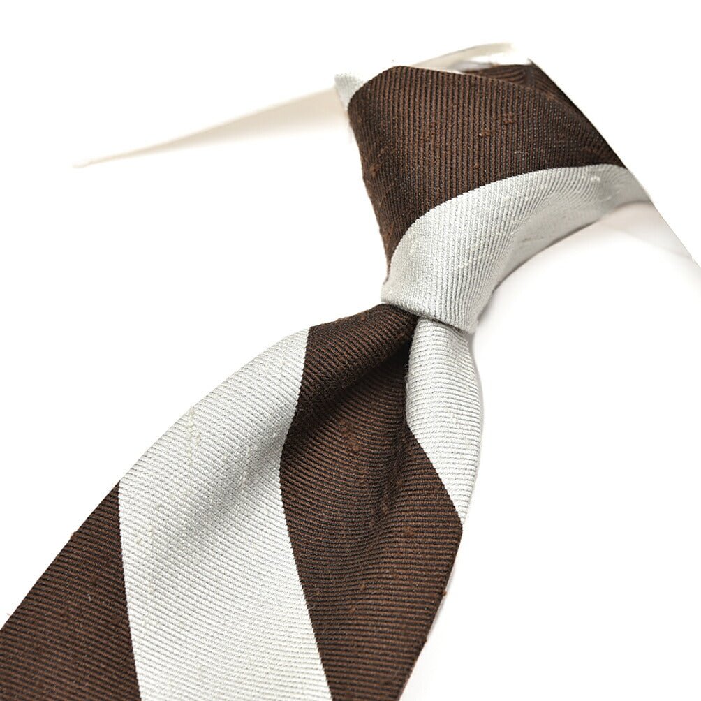 SALE｜BARBA シルク100% レジメンタル柄ネクタイ(セッテピエゲ)｜428377｜GUARDAROBA MILANO OFFICIAL STORE