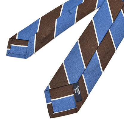 SALE｜BARBA シルク100% レジメンタル柄ネクタイ(セッテピエゲ)｜428383｜GUARDAROBA MILANO OFFICIAL STORE