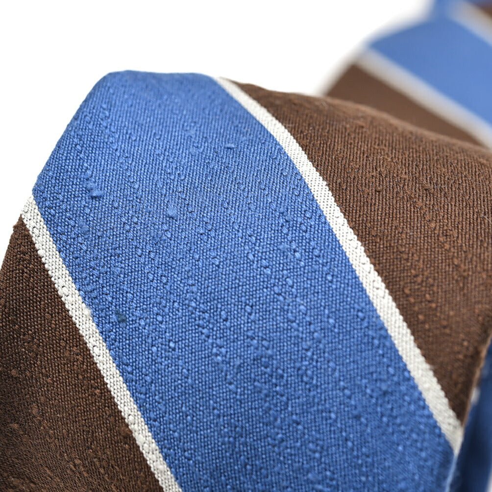 SALE｜BARBA シルク100% レジメンタル柄ネクタイ(セッテピエゲ)｜428383｜GUARDAROBA MILANO OFFICIAL STORE