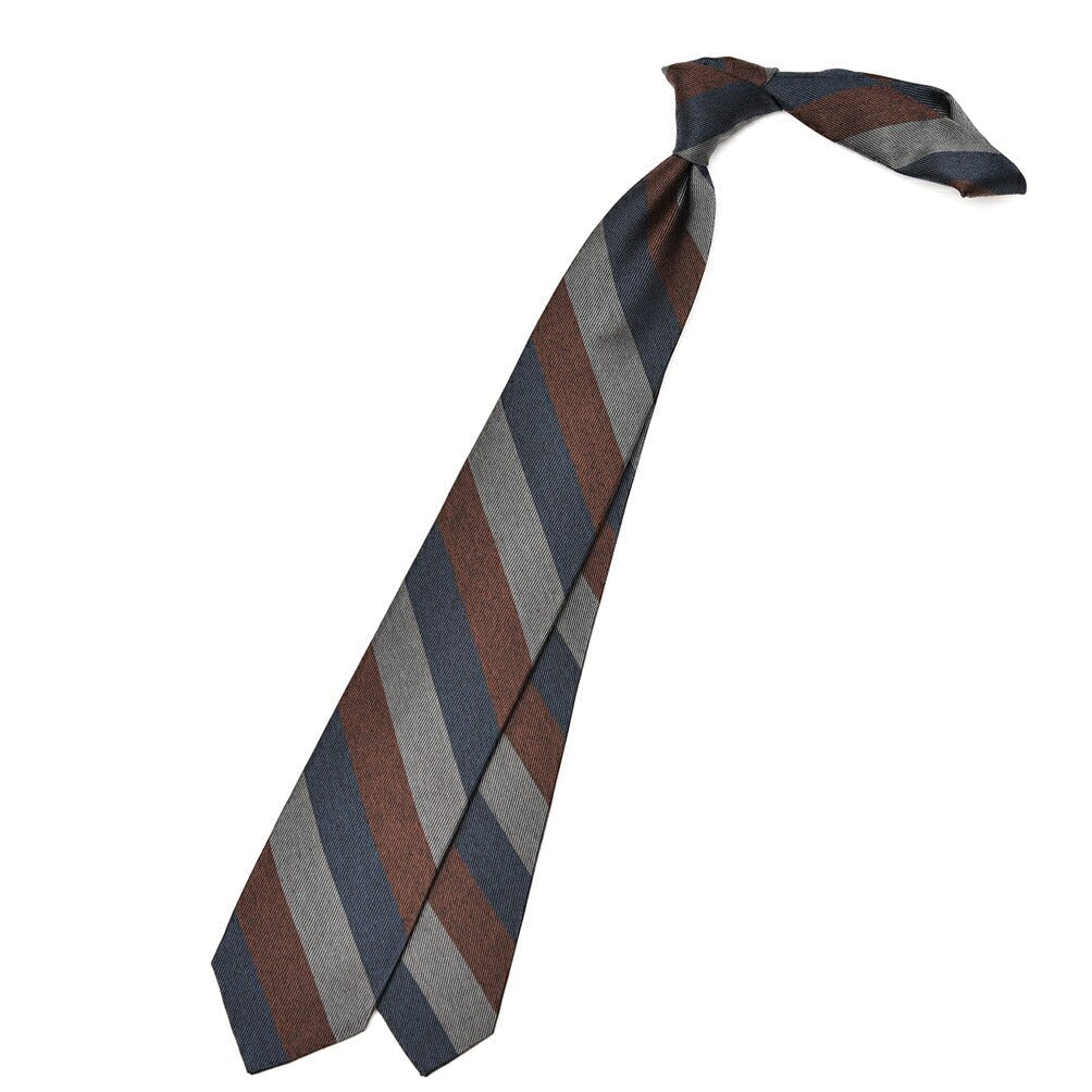 SALE｜BARBA シルク100% レジメンタル柄ネクタイ(セッテピエゲ)｜428385｜GUARDAROBA MILANO OFFICIAL STORE