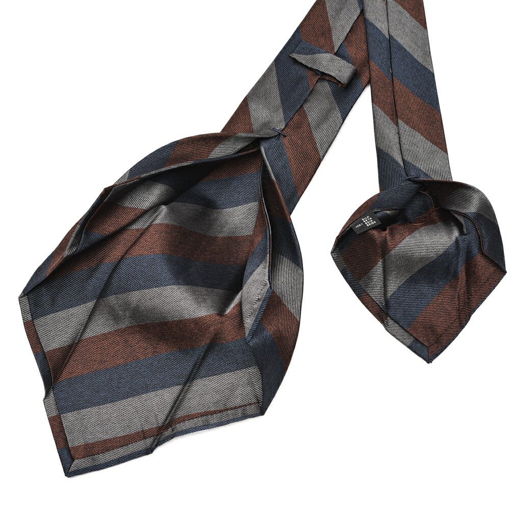 SALE｜BARBA シルク100% レジメンタル柄ネクタイ(セッテピエゲ)｜428385｜GUARDAROBA MILANO OFFICIAL STORE